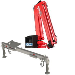 Maxilift ML 280.2 E 12V żuraw + rama podporowa wyposażona w 2 nogi hydrauliczne