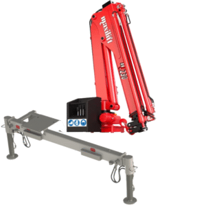 Maxilift ML 230.3 H żuraw + rama podporowa wyposażona w 1 nogę hydrauliczną + 1 nogę manualną
